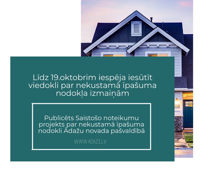 aicinājums paust veidokli par saistošo noteikumu projektu