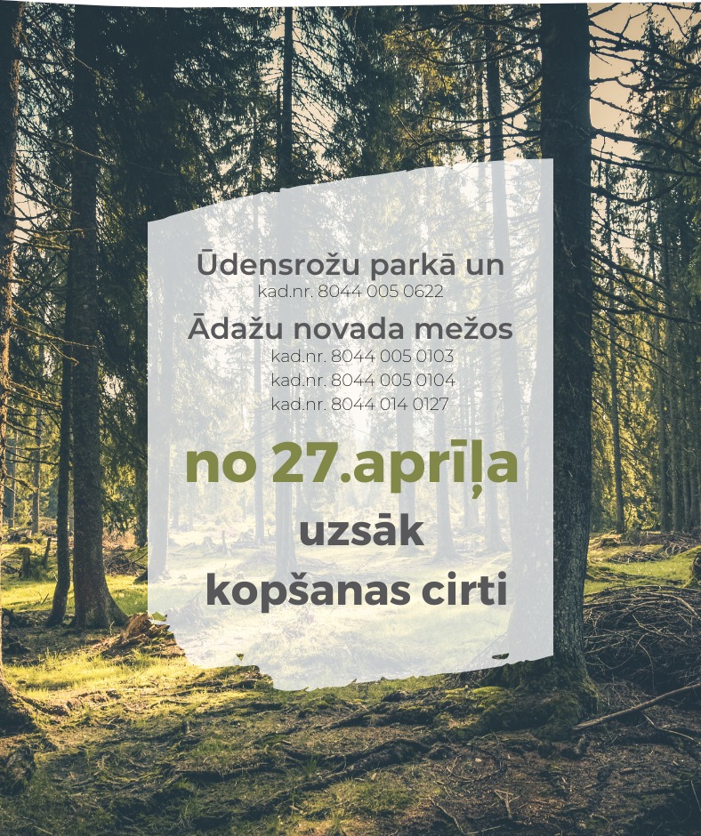 baneris par kopšanas cirti