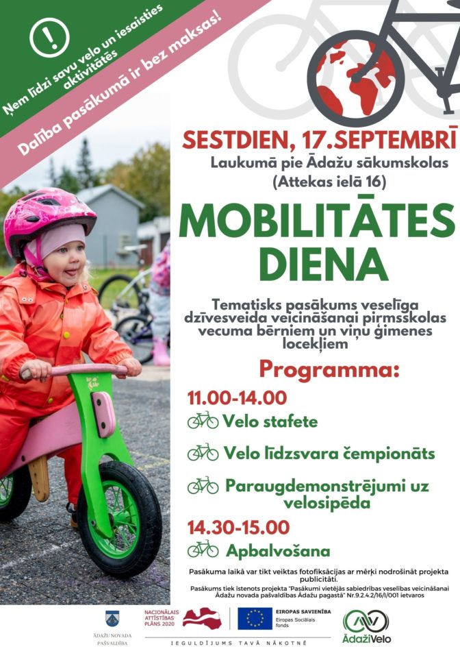 Mobilitātes dienas afiša